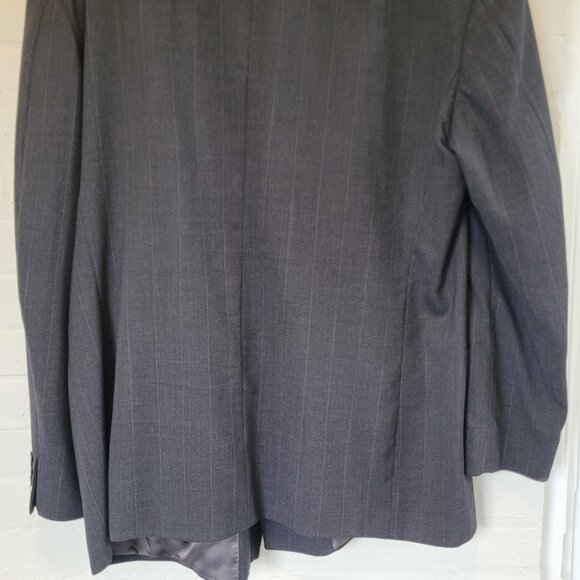 Mario Valente Loro Piana Wool Pinstripe Double Breasted Blazer 46R - Picture 6 of 8